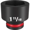 Milwaukee 49-66-6318 SHOCKWAVE Impact Duty 3/4 Drive 1-11/16 Standard 6 Point Socket -GREATLAKESPOWERTOOLS Sales 49 66 6318 39363.1657727445
