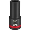 Milwaukee 49-66-6335 SHOCKWAVE Impact Duty 3/4 Drive 3/4 Deep 6 Point Socket -GREATLAKESPOWERTOOLS Sales 49 66 6335 45654.1657828824