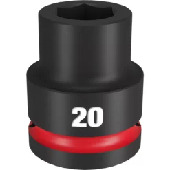 Milwaukee 49-66-6358 SHOCKWAVE Impact Duty 3/4 Drive 20MM Standard 6 Point Socket
