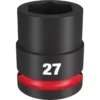 Milwaukee 49-66-6365 SHOCKWAVE Impact Duty 3/4 Drive 27MM Standard 6 Point Socket -GREATLAKESPOWERTOOLS Sales 49 66 6365 09667.1659037434
