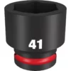Milwaukee 49-66-6379 SHOCKWAVE Impact Duty 3/4 Drive 41MM Standard 6 Point Socket -GREATLAKESPOWERTOOLS Sales 49 66 6379 14514.1658154147
