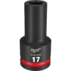 Milwaukee 49-66-6393 SHOCKWAVE Impact Duty 3/4 Drive 17MM Deep 6 Point Socket -GREATLAKESPOWERTOOLS Sales 49 66 6393 19979.1657739613