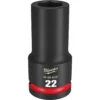 Milwaukee 49-66-6397 SHOCKWAVE Impact Duty 3/4 Drive 22MM Deep 6 Point Socket