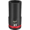 Milwaukee 49-66-6402 SHOCKWAVE Impact Duty 3/4 Drive 27MM Deep 6 Point Socket -GREATLAKESPOWERTOOLS Sales 49 66 6402 02816.1659012769