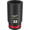 Milwaukee 49-66-6408 SHOCKWAVE Impact Duty 3/4 Drive 33MM Deep 6 Point Socket