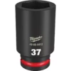 Milwaukee 49-66-6412 SHOCKWAVE Impact Duty 3/4 Drive 37MM Deep 6 Point Socket -GREATLAKESPOWERTOOLS Sales 49 66 6412 50551.1659116175