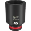 Milwaukee 49-66-6420 SHOCKWAVE Impact Duty 3/4 Drive 45MM Deep 6 Point Socket -GREATLAKESPOWERTOOLS Sales 49 66 6420 02275.1658840148