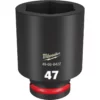 Milwaukee 49-66-6422 SHOCKWAVE Impact Duty 3/4 Drive 47MM Deep 6 Point Socket -GREATLAKESPOWERTOOLS Sales 49 66 6422 68540.1658933129