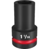 Milwaukee 49-66-6505 SHOCKWAVE Impact Duty 1 Drive 1-1/16 Deep 6 Point Socket -GREATLAKESPOWERTOOLS Sales 49 66 6505 85320.1658154825
