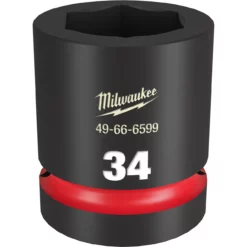 Milwaukee 49-66-6599 SHOCKWAVE Impact Duty 1 Drive 34MM Standard 6 Point Socket