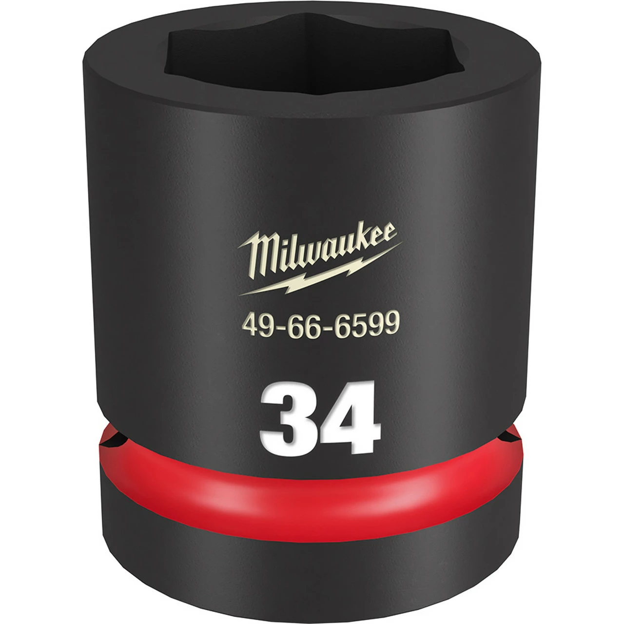 Milwaukee 49-66-6599 SHOCKWAVE Impact Duty 1 Drive 34MM Standard 6 Point Socket 3 Milwaukee 49-66-6599 SHOCKWAVE Impact Duty 1 Drive 34MM Standard 6 Point Socket