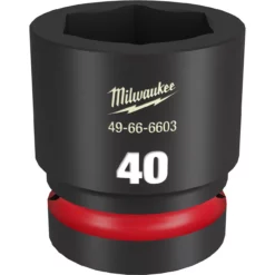 Milwaukee 49-66-6603 SHOCKWAVE Impact Duty 1 Drive 40MM Standard 6 Point Socket