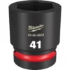 Milwaukee 49-66-6604 SHOCKWAVE Impact Duty 1 Drive 41MM Standard 6 Point Socket -GREATLAKESPOWERTOOLS Sales 49 66 6604 97142.1658239466