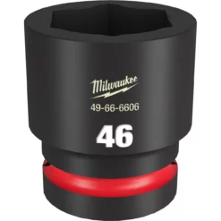 Milwaukee 49-66-6606 SHOCKWAVE Impact Duty 1 Drive 46MM Standard 6 Point Socket