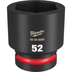 Milwaukee 49-66-6608 SHOCKWAVE Impact Duty 1 Drive 52MM Standard 6 Point Socket