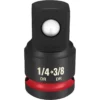 Milwaukee 49-66-6720 SHOCKWAVE Impact Duty 1/4 Drive To 3/8 Drive Adapter -GREATLAKESPOWERTOOLS Sales 49 66 6720 51798.1658855703