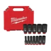 Milwaukee 49-66-7006 12 Pc SHOCKWAVE Impact Duty 3/8 Drive SAE Deep 6 Point Socket Set -GREATLAKESPOWERTOOLS Sales 49 66 7006 62944.1659457274