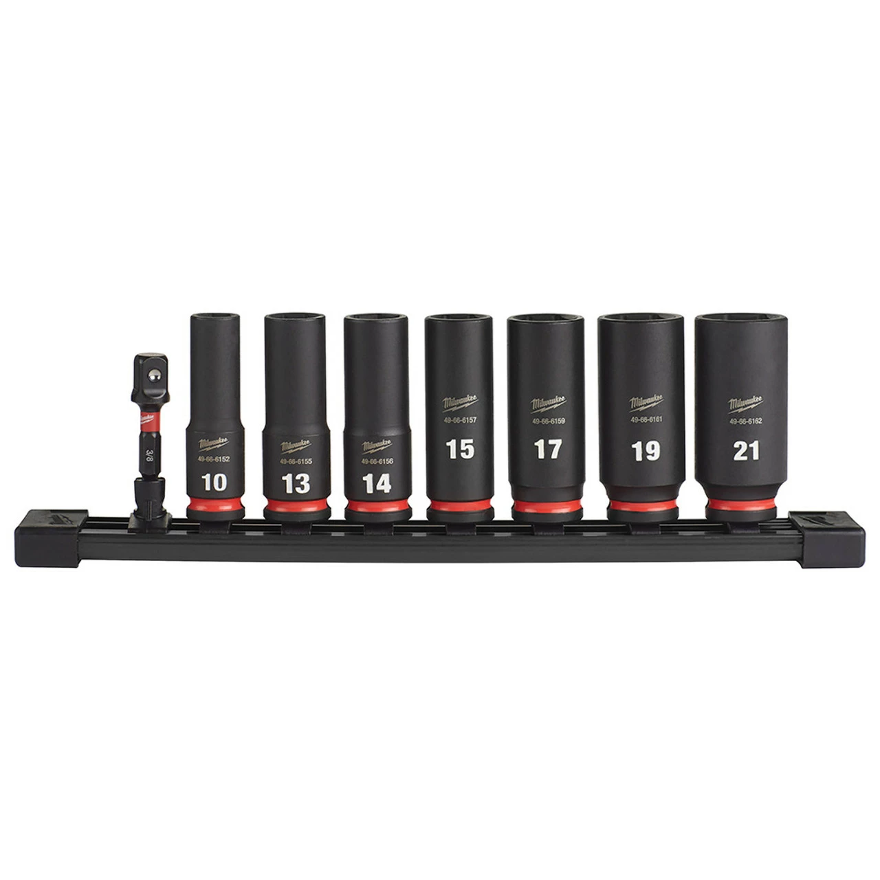 Milwaukee 49-66-7021 8PC Impact Duty 3/8 Drive Metric Deep 6 Point Socket Set 3 Milwaukee 49-66-7021 8PC Impact Duty 3/8 Drive Metric Deep 6 Point Socket Set