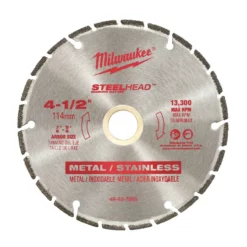 Milwaukee 49-93-7805 4-1/2 In. STEELHEAD Diamond Cut-Off Blade