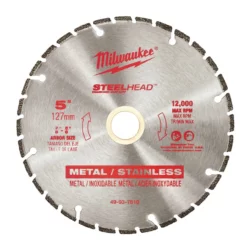 Milwaukee 49-93-7810 5 In. STEELHEAD Diamond Cut-Off Blade
