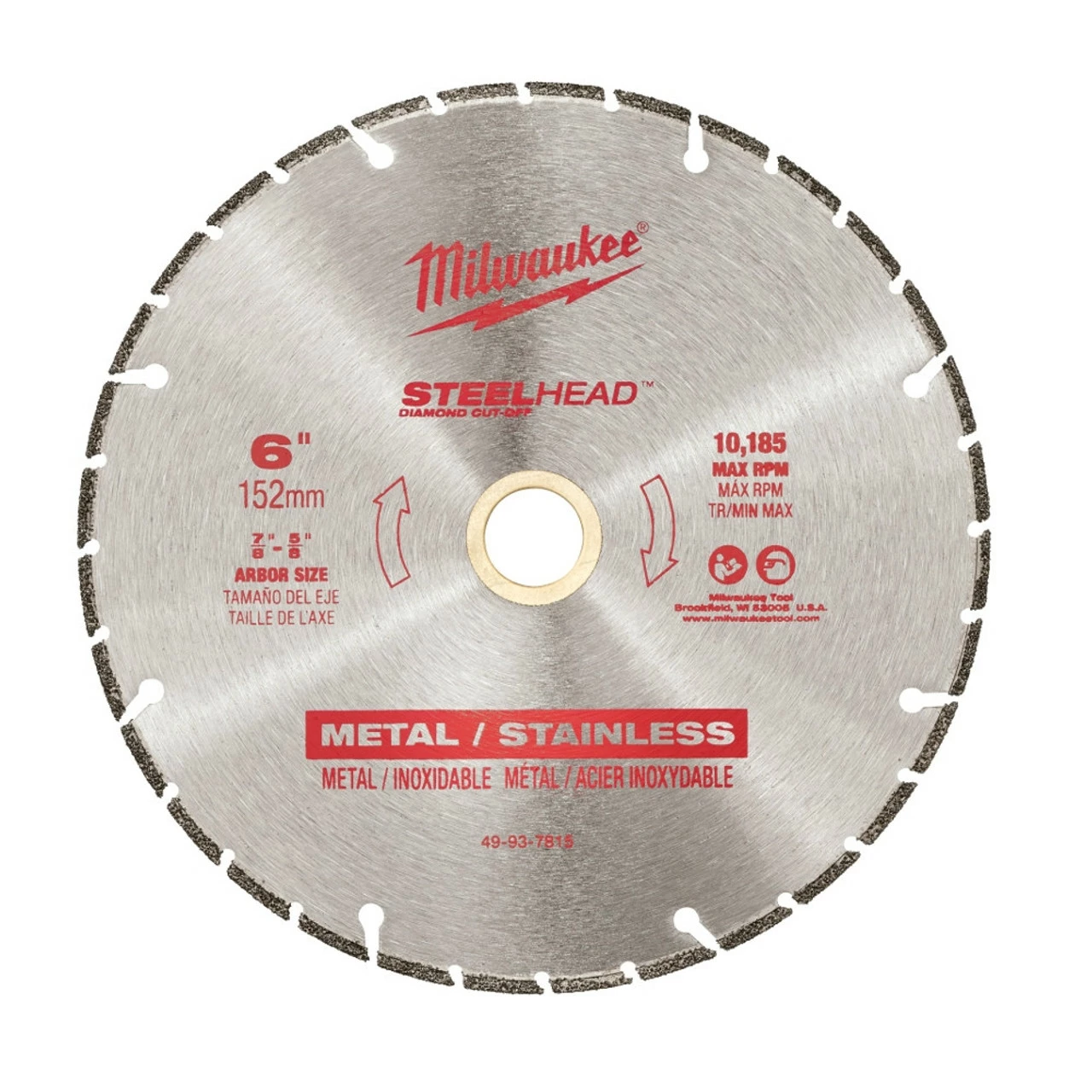 Milwaukee-49-93-7815-6-in-STEELHEAD-Diamond-Cut-Off-Blade 3 Milwaukee-49-93-7815-6-in-STEELHEAD-Diamond-Cut-Off-Blade