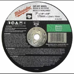 Milwaukee 49-94-7050 Masonry Cutting Wheel 7 X 3/32 X 5/8