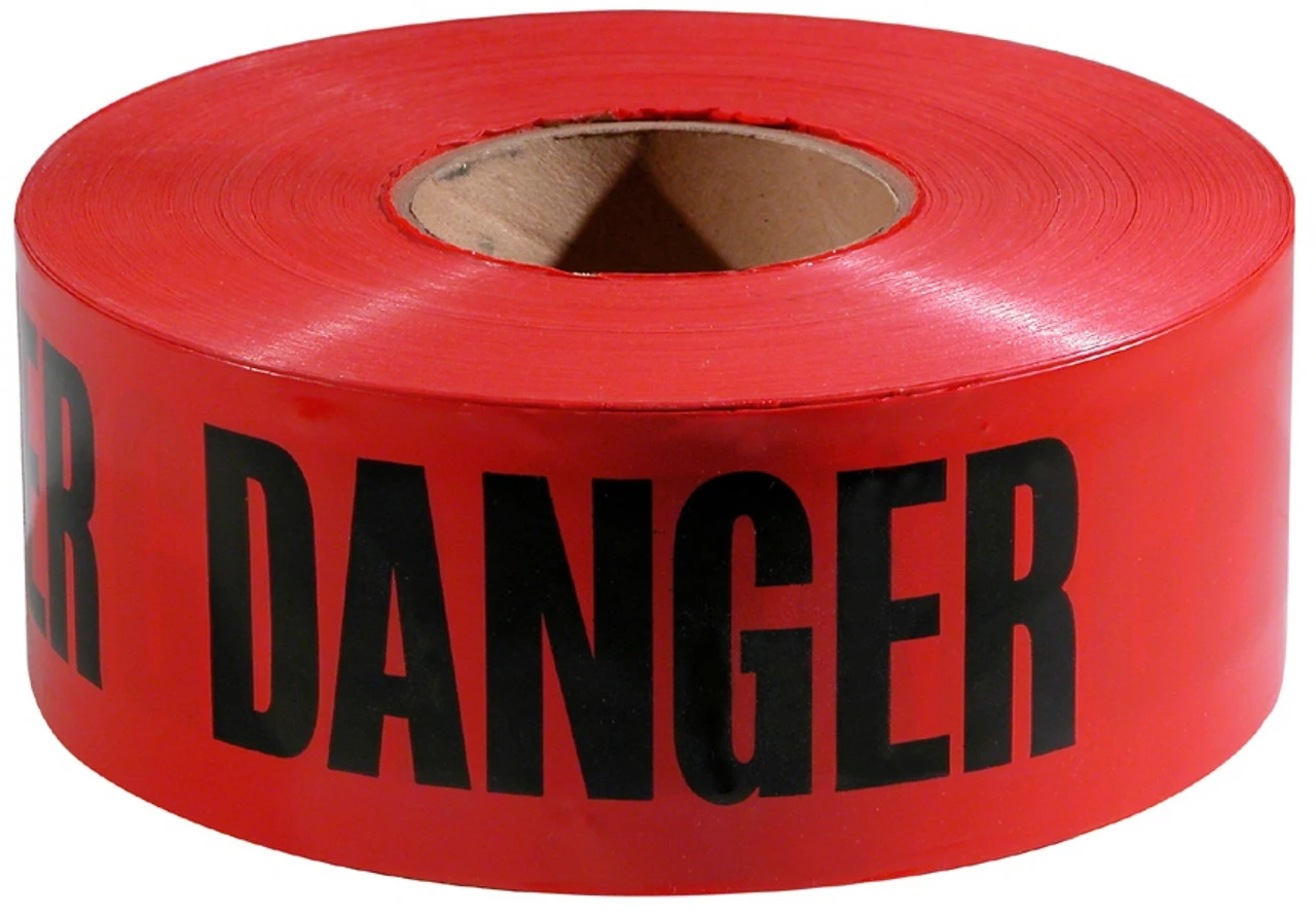 Empire 71-1004 Economy Danger Barricade Tape 1000 Ft. X 3 In. Red 3 Empire 71-1004 Economy Danger Barricade Tape 1000 Ft. X 3 In. Red