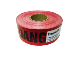 Empire 76-1004 Reinforced Danger Tape Red 3 In. X 500 Ft.
