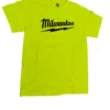 Milwaukee MWT154-L Safety Green T-Shirt Size Large -GREATLAKESPOWERTOOLS Sales MWT154 1 08701.1679587139